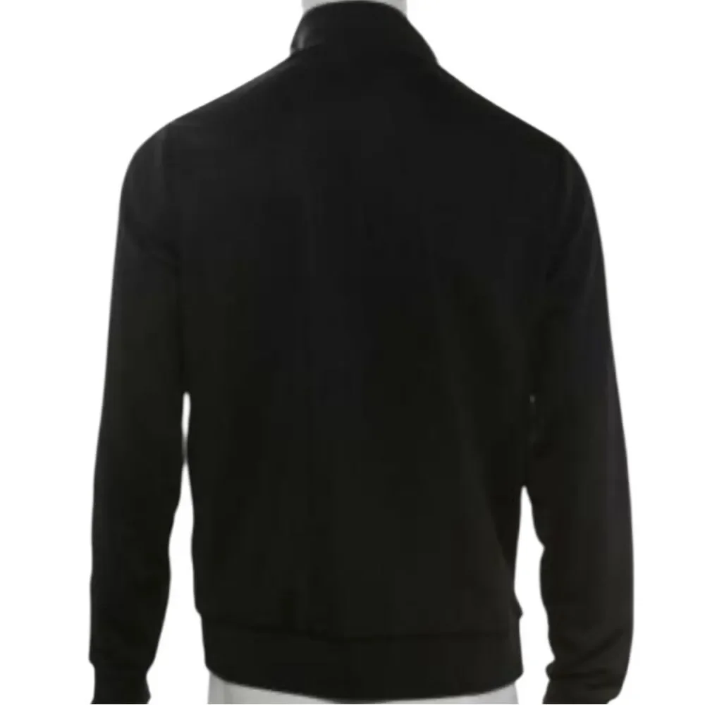 Vince Men's Black Zip-Up track jacket medium